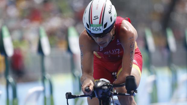 Jairo Ruiz, en el triatlón de Río
