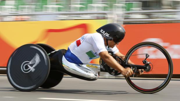 Alex Zanardi, en la prueba contrarreloj en Río