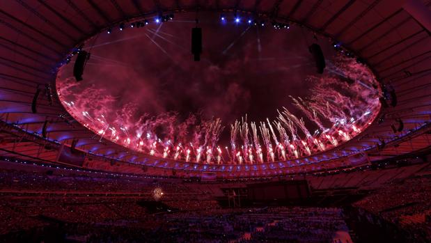 Los fuegos artificiales iluminaron el cielo de Maracaná