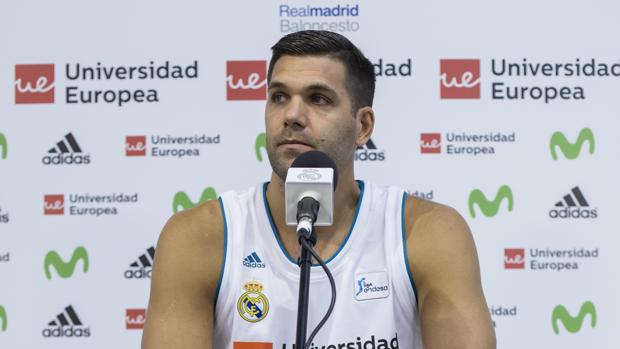 Felipe Reyes, durante el «Media day» previo a la Supercopa
