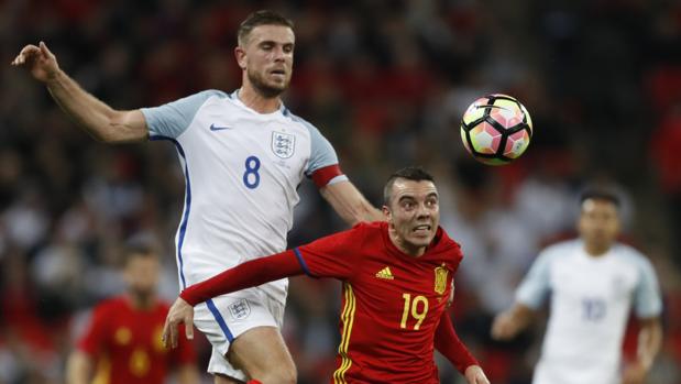 Imagen del último Inglaterra-España