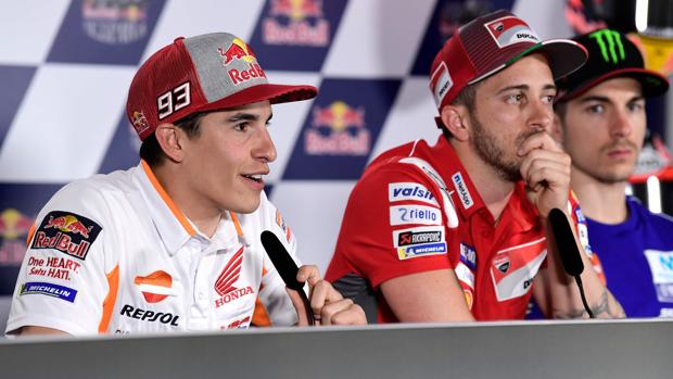 Marc Márquez, en la rueda de prensa del Gran Premio de España