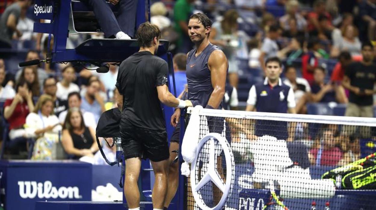 Nadal vê Ferrer abandonar em seu último jogo em Grand Slam e