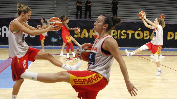 Entrenamiento de la selección española