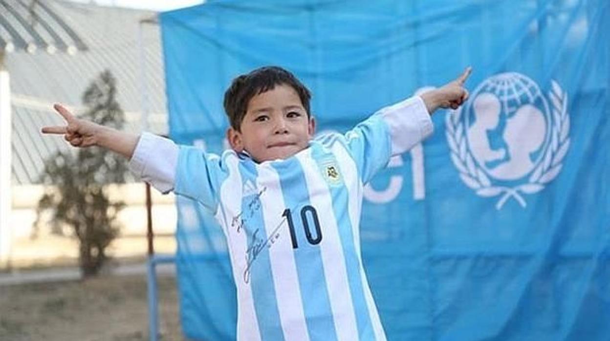 La guerra echa de casa al niño de la camiseta Messi