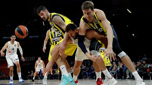 Felipe Reyes, durante el partido contra el Fenerbahçe