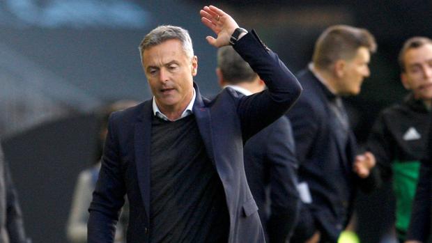 Fran Escribá, en un partido del Celta esta temporada