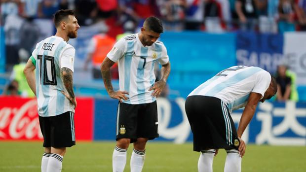 Argentina después de haber quedado eliminada ante Francia en el pasado Mundial