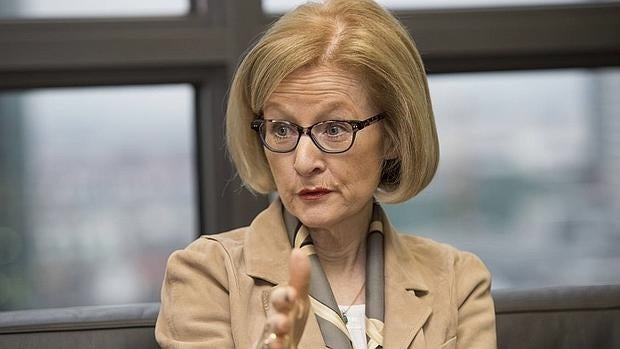La presidenta de la supervisión bancaria unificada europea del Banco Central Europeo (BCE), Daniéle Nouy,