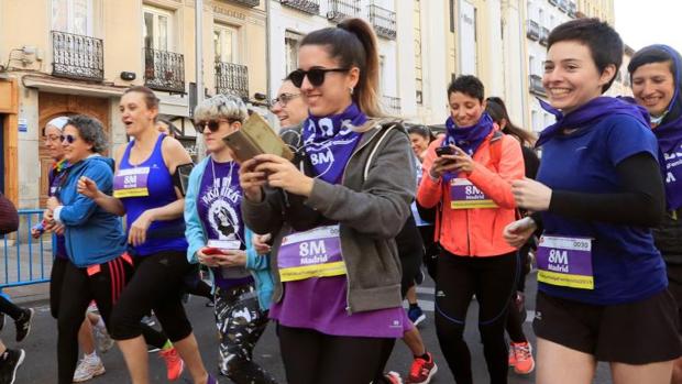 I Carrera Feminista, convocada por la comisión 8M de Madrid