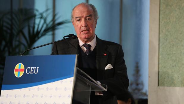 Sáinz de Vicuña, en un reciente acto en el CEU