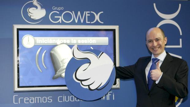 Jenaro García, durante el debut de la antigua Gowex en el MAB