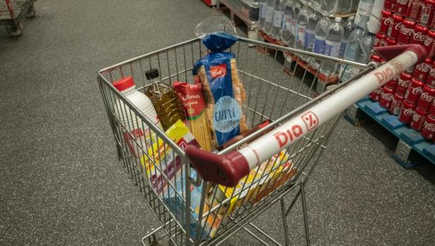 Carro de la compra en supermercados DIA