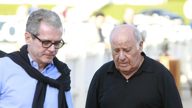 El actual consejero delegado de Inditex, Pablo Isla, y el fundador de la multinacional española, Amancio Ortega
