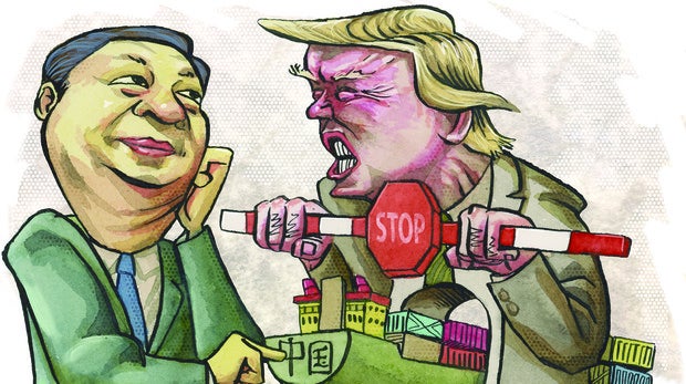 El presidente chino, Xi Jinping y el presidente de EE.UU., Donald Trump