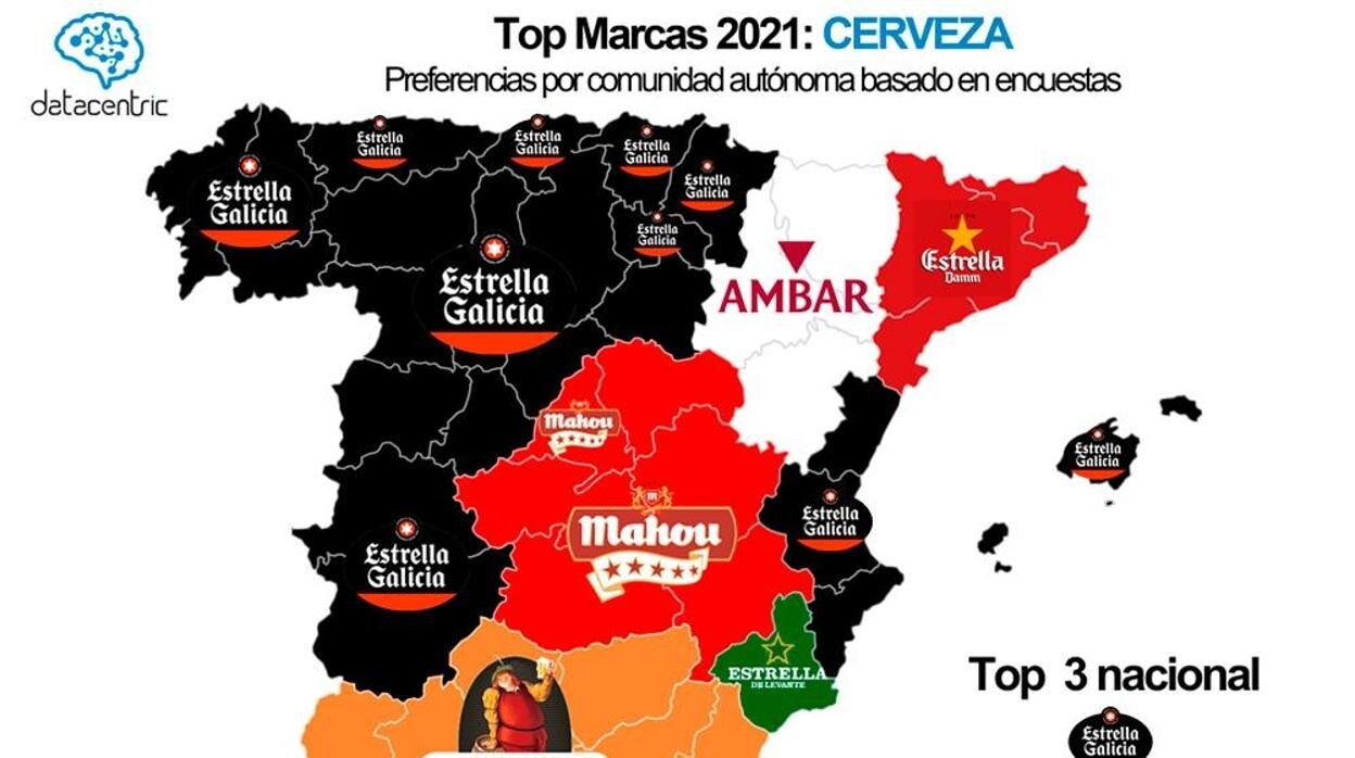 Las Empresas Compiten En Reconocimiento Los Mapas De Las Marcas Preferidas En Cada Comunidad 1252