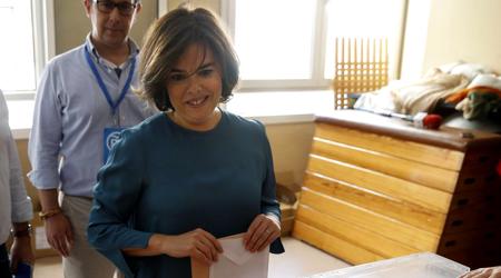 La vicepresidenta del Gobierno en funciones, Soraya Sáenz de Santamaría
