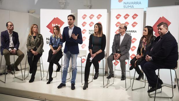 Presentación de candidatos de Navarra Suma, en marzo