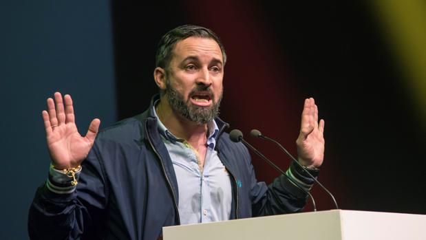 Santiago Abascal, ayer en Palma de Mallorca