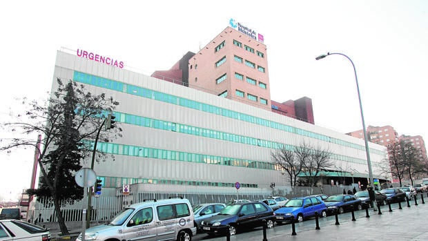 Acceso a Urgencias del Hospital de Móstoles