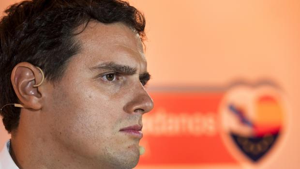 El presidente de Ciudadanos, Albert Rivera, en un acto de campaña en Galicia