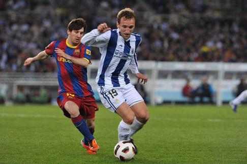 La Real Sociedad pagó 3,5 millones de euros por hacerse con Diego Rivas en 2006. Ahora defiende la camiseta del CD Manchego