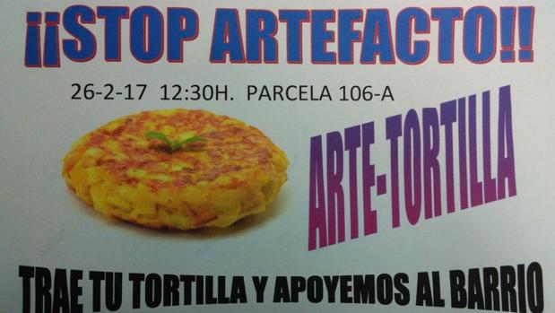 El cartel que anuncia esta particular protesta contra Carmena
