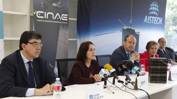 La directora de la Axencia Galega de Innovación, Patricia Argerey, ayer durante la presentación del proyecto