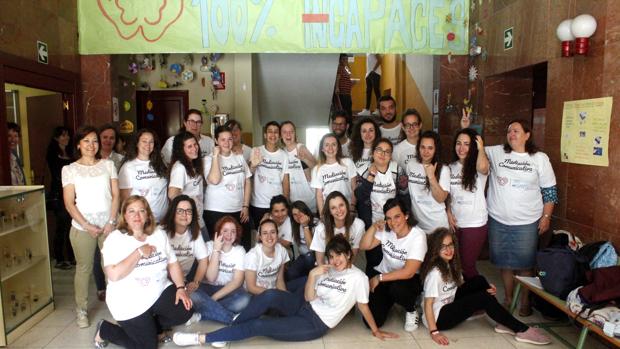 Alumnos y profesores del Grado Superior de Mediación Comunicativa del IES María Pacheco