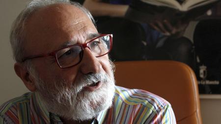 Juan Sánchez, durante un momento de la entrevista con ABC