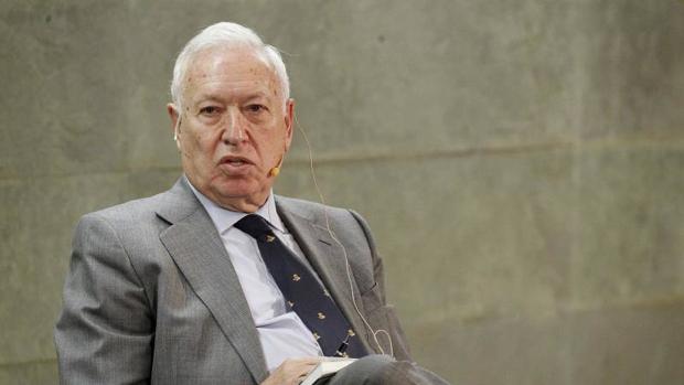 El exministro de Asuntos Exteriores José Manuel García-Margallo durante la clausura del debate «Europa y el porvenir»