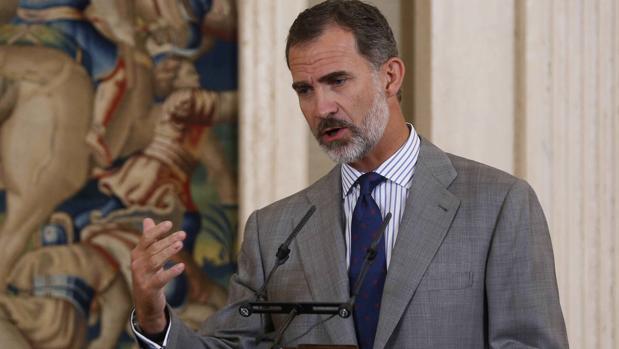 Don Felipe, en el Palacio de la Zarzuela