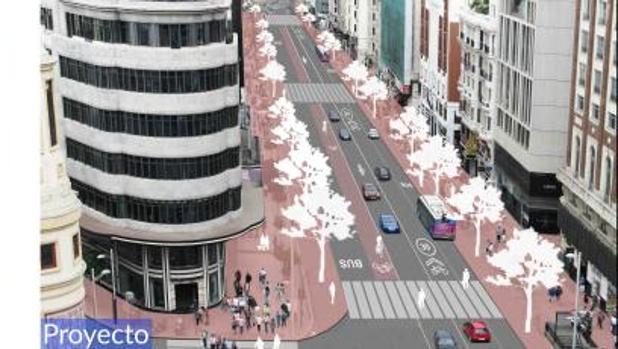 Así quedará la Gran Vía tras la reforma
