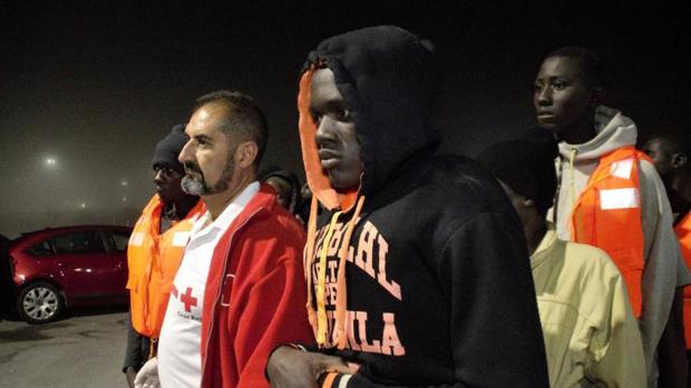 Inmigrante llegados a Motril (Granada)