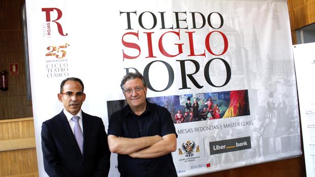 José María Cortés y Francisco Plaza, ayer en la presentación del nuevo ciclo literario
