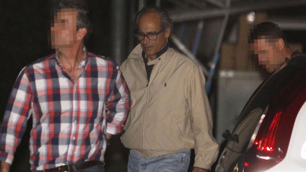 Edmundo Rodríguez Sobrino, tras ser detenido por la Guardia Civil