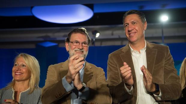 Rajoy y Albiol, en un acto a principios de mes en Barcelona