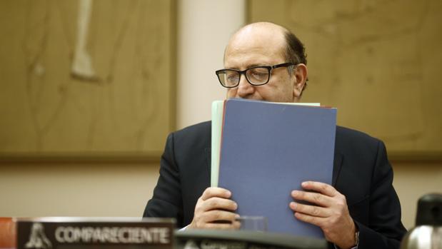 Ramón Álvarez de Miranda, presidente del Tribunal de Cuentas, en una comparecencia en el Congreso