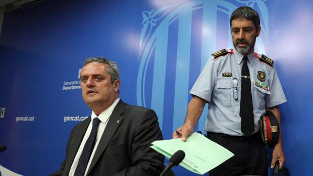 Forn y Trapero, en una rueda de prensa anterior al 1-O