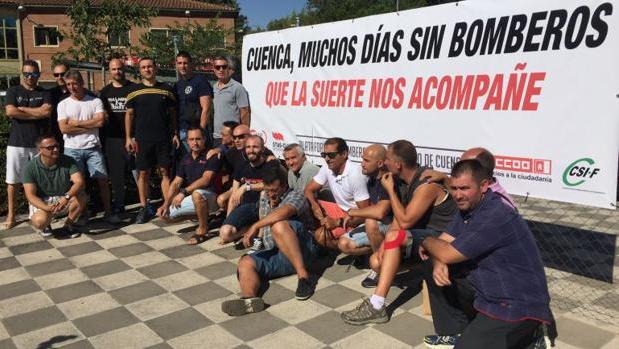 Protestas de bomberos en agosto de 2016