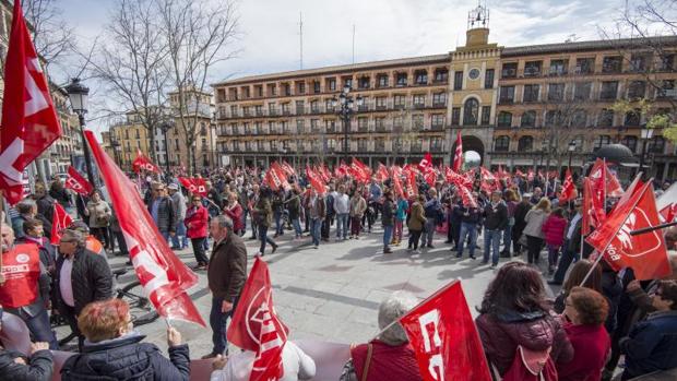 Protesta en Zocodover