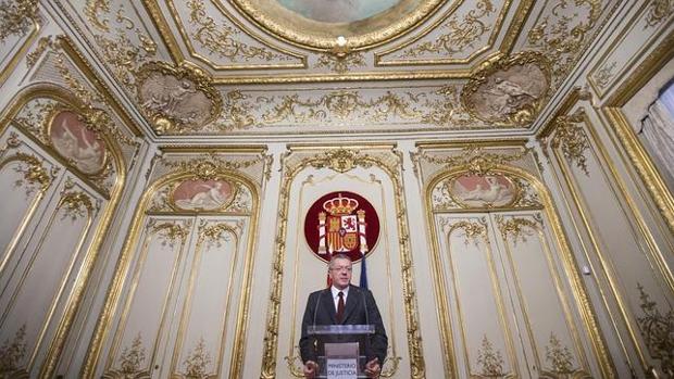 Alberto Ruiz Gallardón, el día de su dimisión