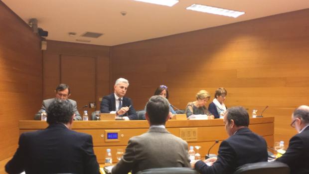 Imagen de Ricardo Costa tomada este jueves en las Cortes Valencianas