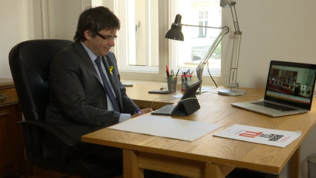 El expresidente Puigdemont, en Alemania siguiendo la investidura de Torra