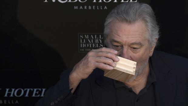 Robert De Niro, durante la presentación de su hotel en Marbella