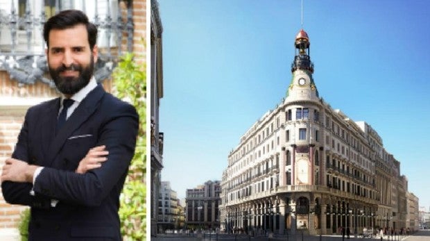 Juan Pablo García Denis; a la derecha, el complejo de Canalejas