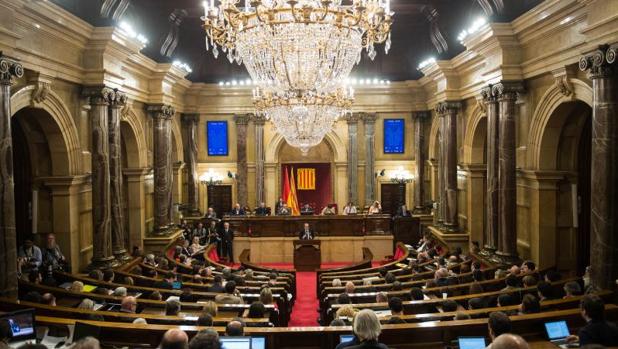 Una imagen del pleno del Parlament