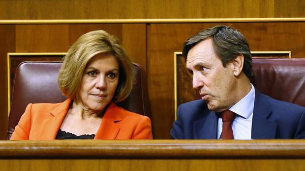 María Dolores de Cospedal y Rafael Hernando
