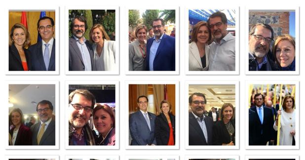 Fernando Jou ha elegido un tweet con varias imágenes de él con Cospedal