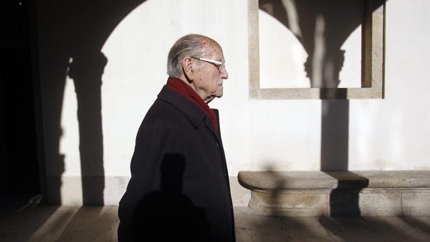 Fernández Albor, en una imagen de 2013, durante un homenaje que se le rindió en Compostela
